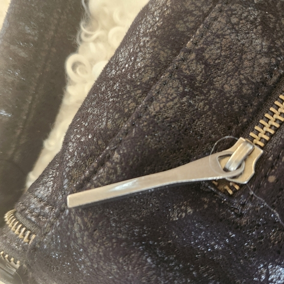 Matt&Nat Black Vegan Large Enveloppe Clutch Zipper Trim Shoulder Satchel handBag - Picture 14 of 15